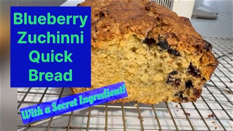 Easy Quick Bread Using Freeze Dried Blueberries And Canned Mock