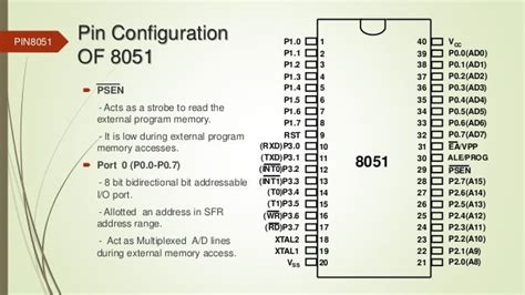 Microcontroller 8051 Architecture And Pin Configuration