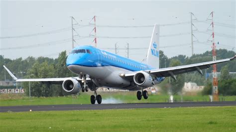 AMSTERDAM THE NETHERLANDS JULY 27 2017 KLM Cityhopper Embraer 175