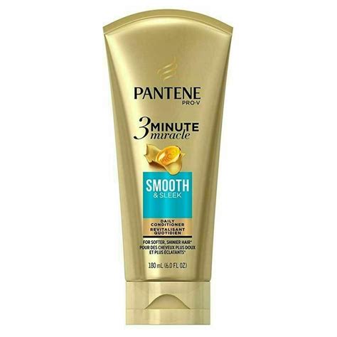 1 Pantene Pro V Smooth And Sleek Daily Conditioner 3 Minute Miracle 6 Oz Tube Daily Conditioner