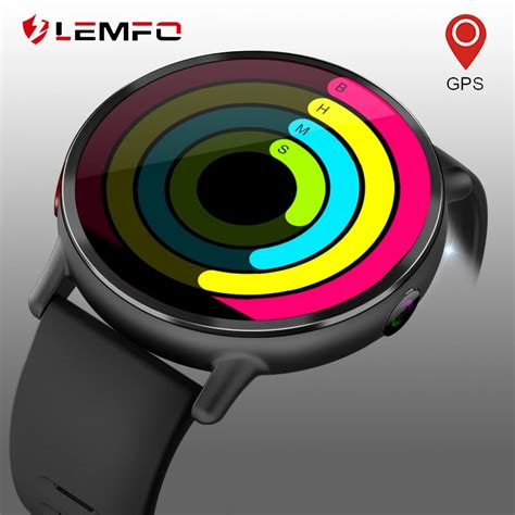 LEMFO LEM X Android 7 1 LTE 4G Smart Watch Phone Waterproof GPS Heart