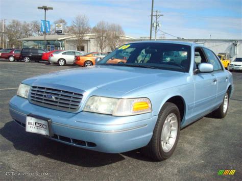 2000 Light Blue Metallic Ford Crown Victoria Lx Sedan 7479304 Photo 2