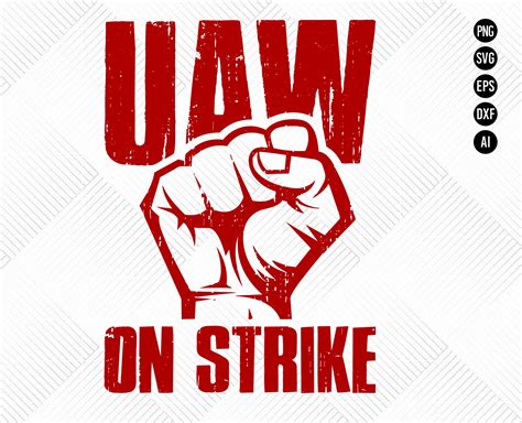 UAW Strike USA Flag Svg United Auto Workers Svg Picket Sign - Etsy