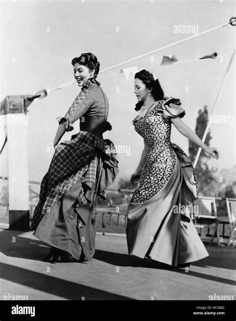 Show Boat From Left Ava Gardner Kathryn Grayson 1951 Stock Photo