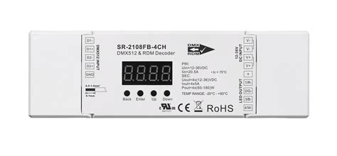 Constant Voltage 4 Channels DMX RDM Controller With Master Decoder