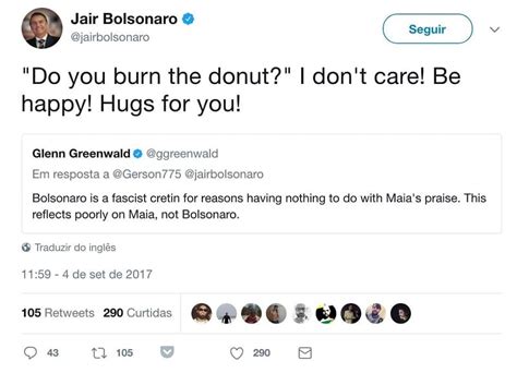 Bolsonaro Ironiza Em Rede Social Orientação Sexual De Jornalista Americano