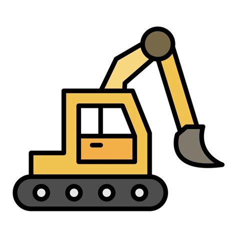 Premium Vector Excavator Flat Illustration