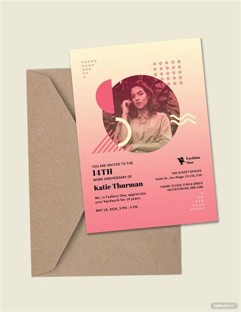 Work Anniversary Invitation Template Web Work Anniversary Invitation