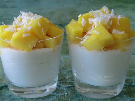 Verrines De Noix De Coco Et Mangue Sans Lactose Ma Petite Cuisine