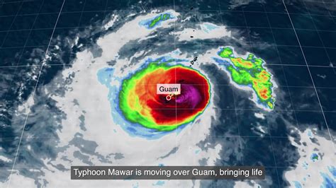 Typhoon Mawar Makes Direct Strike On Guam As Category 4 - Videos from ...