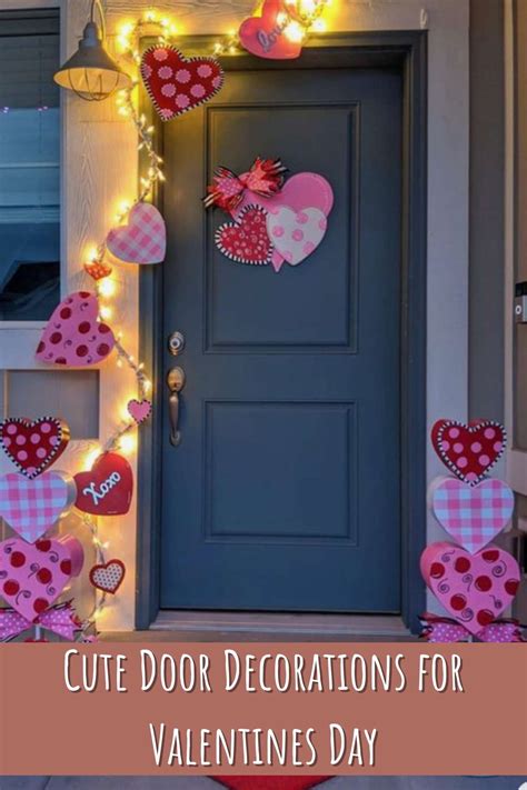 41 Cute Door Decorations For Valentines Day Pink Pop Design