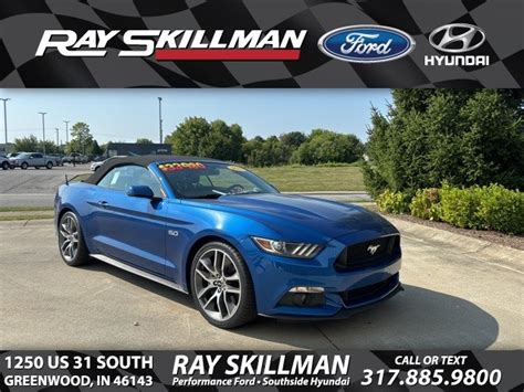 Pre Owned 2017 Ford Mustang Gt Premium 2 Door Convertible In Greenwood Ij1420 Ray Skillman Ford