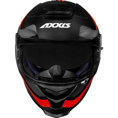 Capacete Axxis Eagle SV Smart Preto Cinza Vermelho Fosco