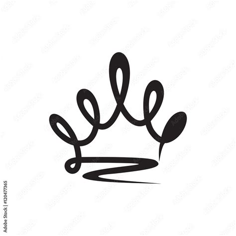 Abstract Crown Logo Stock Vector Adobe Stock