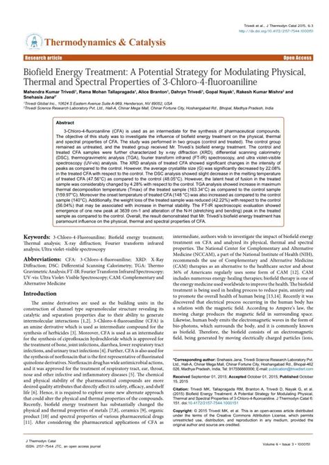 Ppt A Potential Strategy For Modulating Physical Thermal And