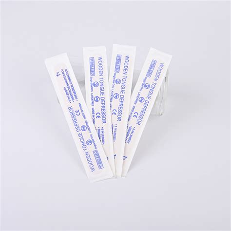 SJ Sterile Or Non Sterile Disposable Birch Wood Tongue Stick Medical