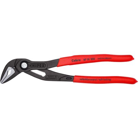 KNIPEX Cobra ES 87 51 250 250mm Rohr Wasserpumpen Zange Schwarz