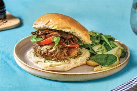 Italian Cheesy Beef Burgers Recipe Hellofresh