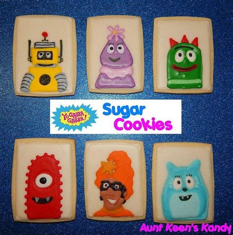 Yo Gabba Gabba Sugar Cookies 1dozen So Cool And So Delicious Sugar