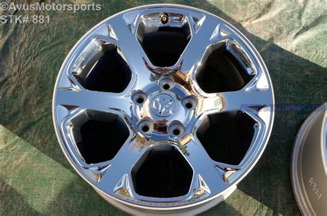 2014 Dodge Ram Oem Factory 20 Chrome Clad Wheels 1500 Dakota Aspen Ebay