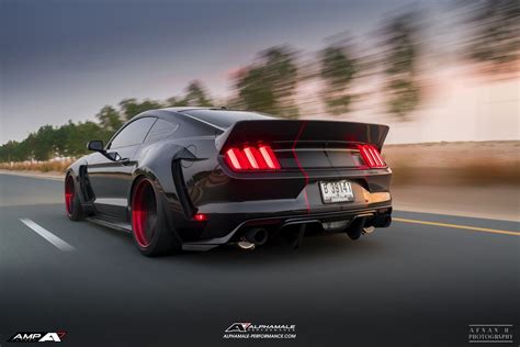 Alpha One S550 Widebody In Dubai On Amp 5v 3 Piece Forged Wheels Mustang Widebody Mustang