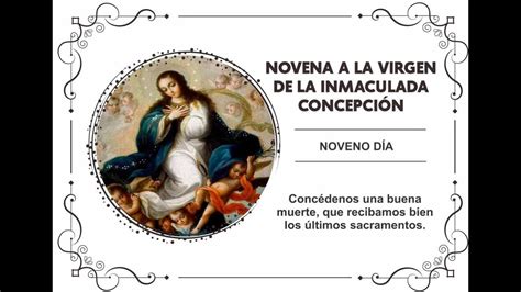 Novena A La Virgen De La Inmaculada Concepci N Noveno D Aconc Denos