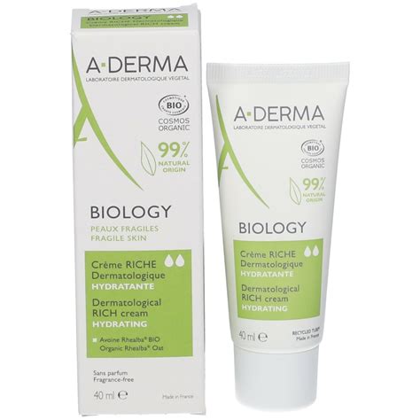 A DERMA BIOLOGY Crème riche dermatologique hydratante 40 ml Redcare