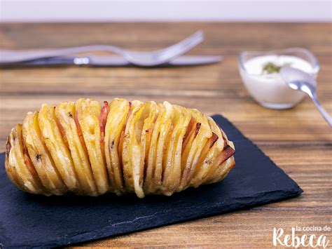 Patatas Hasselback Con Cheddar Y Bacon Recetas De Cocina En Español