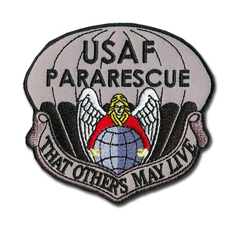 Usaf Pararescue Embroidered Patch Pjs Hook And Loop Backing 325 X