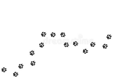 Animal Paw Pet Prints Cartoon Comic Funny Paws Along The Path