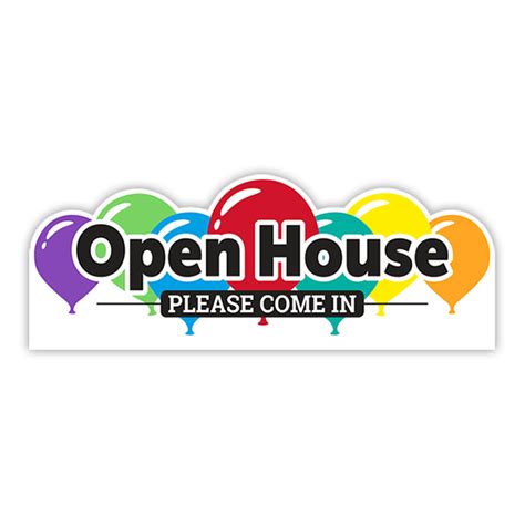 OPEN HOUSE Sign Riders – 24w x9h – Studio 4 Signs