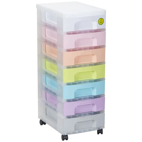 Really Useful Pastel Tower Unit With Wheels