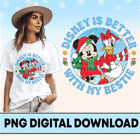 Minnie Daisy Christmas Png Minnie Christmas Disneyland - Etsy