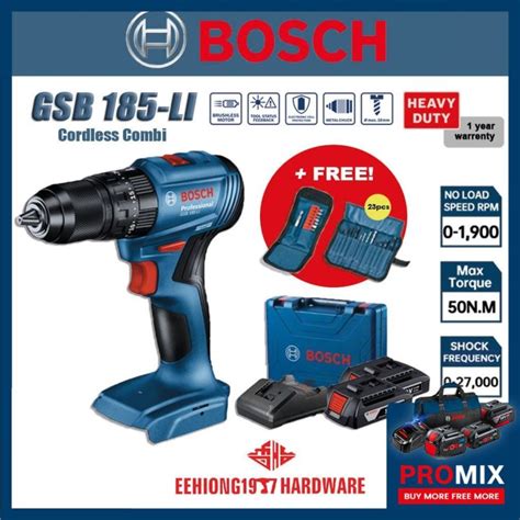 Bosch Gsb 185 Li 18v Professional Cordless Impart Drill Hammer Drill Gsb185 Gsb 185 06019k31l3