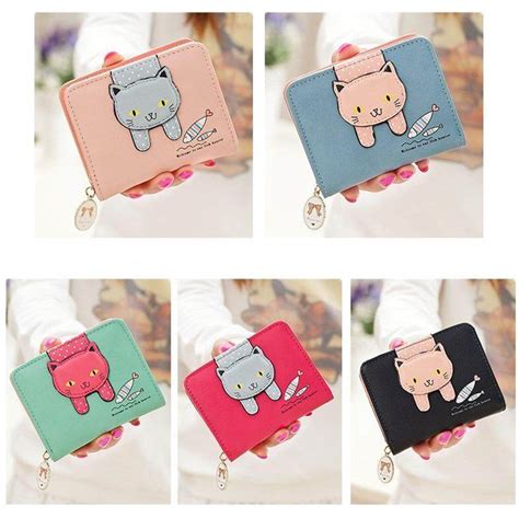 Best SellingLatest Women Cute Cat Wallet Small Zipper Girl Wallet