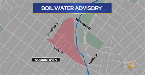 Boil Water Advisory In Effect In Norristown CBS Philadelphia