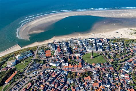 Luftaufnahme Borkum Sand Landschaft Im K Stenbereich Der