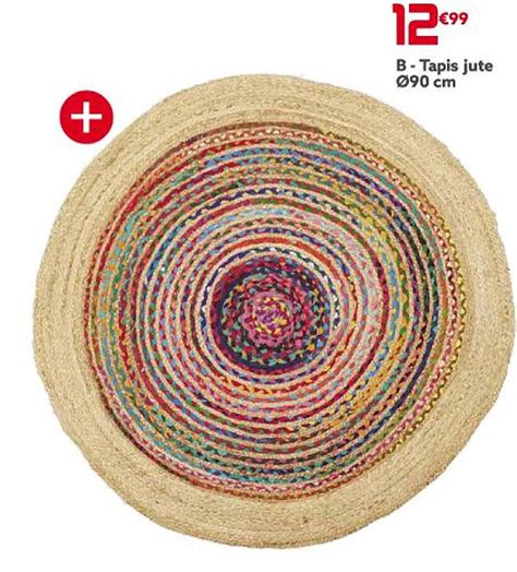 Promo Tapis Jute ø90 Cm chez GiFi iCatalogue fr