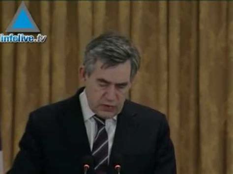 Infolive Tv Gordon Brown appelle Obama à faire une priorit YouTube