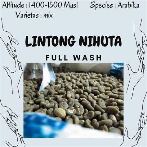 jual green bean arabika lintong nihuta  full washed dryhull kg
