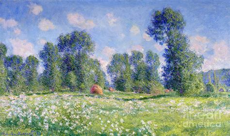 Effect Of Spring At Giverny Painting By Claude Monet Pixels