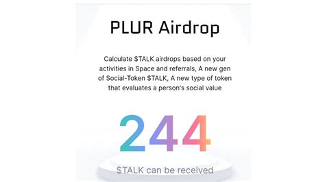 Plur Airdrop Sayesinde Talk Token Kazanmak YouTube