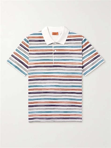 Missoni Space Dyed Striped Cotton Polo Shirt For Men Mr Porter