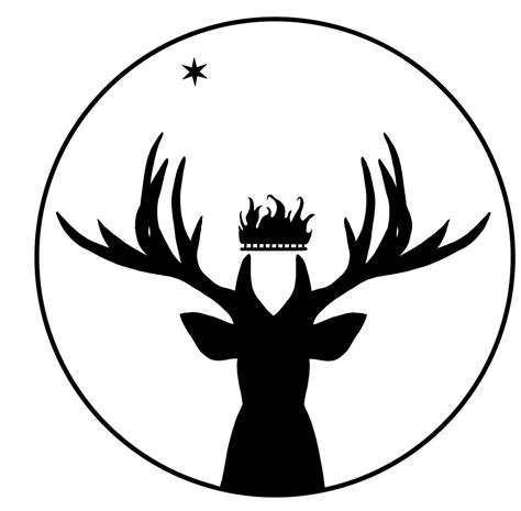 Stag Of Terassen Throne Of Glass Sticker Etsy