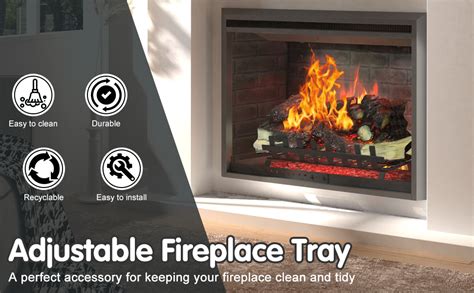 Amazon Air Jade Expandable Fireplace Tray Galvanized Steel