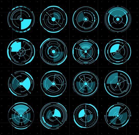 Hud Tracking Sonar Aim Control Target Navigation 21981516 Vector Art At Vecteezy