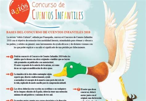 Adiós Cultural convoca el Concurso de Cuentos Infantiles 2018