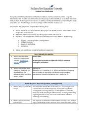 Ihp Module Four Worksheet Docx Module Four Worksheet Every Data