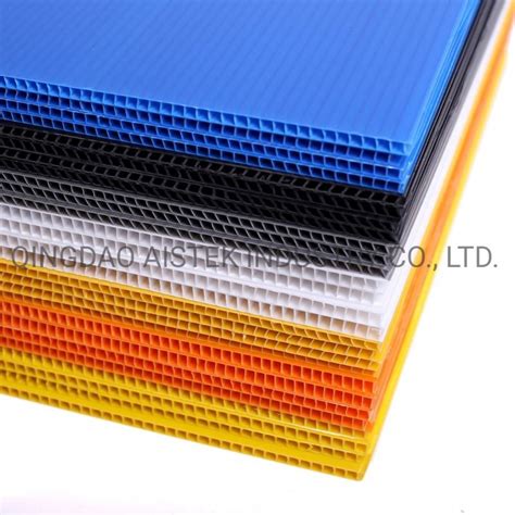 Industrial Corflute Pp Fluted Board Plastic Core Flute Sheet China