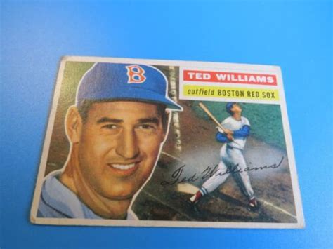 Topps Ted Williams Card Red Sox Ebay